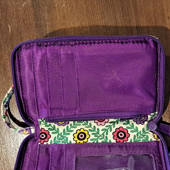 Vera Bradley Quilted Wristlet Wallet in Multiple colors 3x5" - Picture 6 of 10